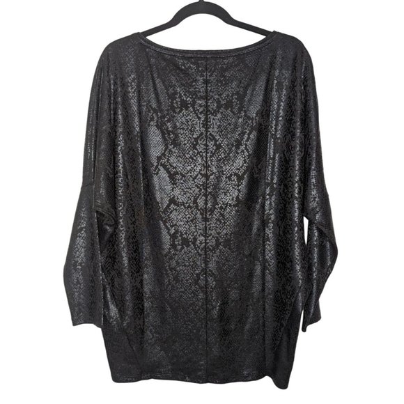 White House Black Market long sleeve snake Dolman print‎ Dolman Tunic S - Picture 2 of 9
